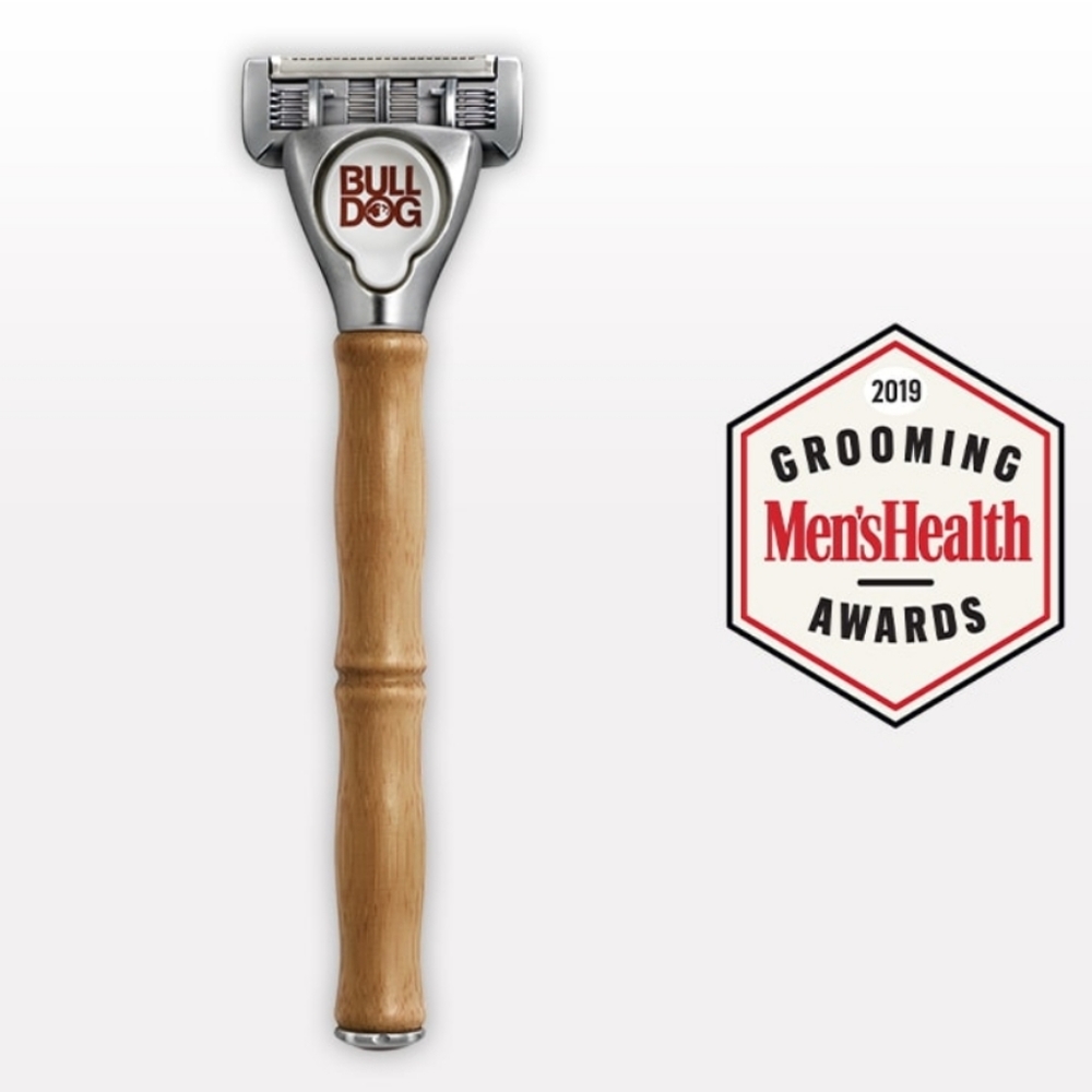 Bull Dog Original Bamboo 5 Blade Razor Bamboo Handle Includes 2 Blades NWT